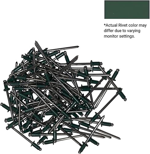 EAGLE 1: Stainless steel Rivets 1/8' x 1/4' (#43) (250, Light Stone) - Poueer