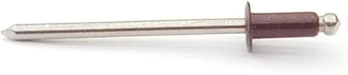 EAGLE 1: Stainless steel Rivets 1/8' x 1/4' (#43) (250, Light Stone) - Poueer