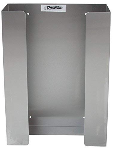 American Made Triple Glove Box Holder/Dispenser, Stainless Steel (15'H X 9.875'W X 3.5'D) - Poueer