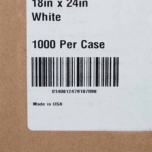 McKesson Medical Scale Liner Paper - White, Crepe Sheets - 18 in x 24 in, 1000 Count, 1 Pack - Poueer