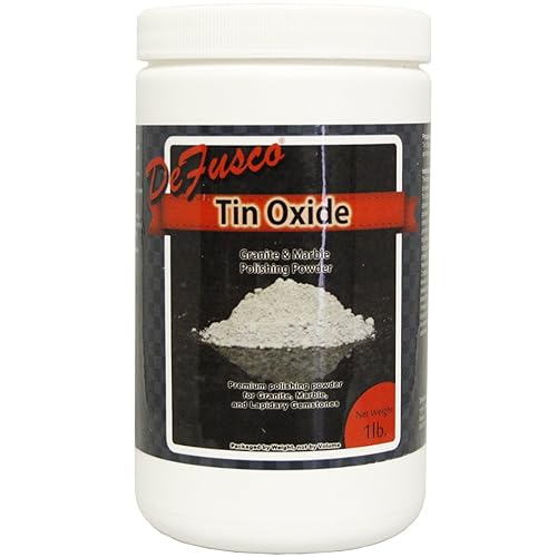 Tin Oxide Polishing Compound - Granite and Marble Polish Powder for Lapidary, Minerals, and Other Gemstones - 1lb - Poueer