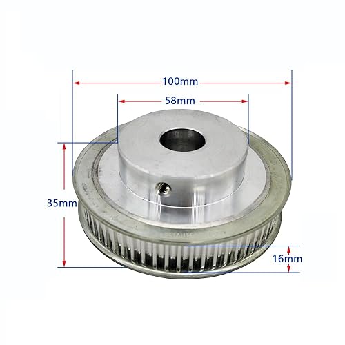 HTD 5M Timing Belt Pulley 15mm Width 405mm Belt 60 Teeth 20Teeth 3:1 Ratio Synachronous Pulley 5mm 6mm 8mm 10mm 12mm 14mm 15mm 16mm 19mm 20mm 22mm 24mm 25mm Transmission Pulley (60T-12mm, 20T-12mm) - Poueer