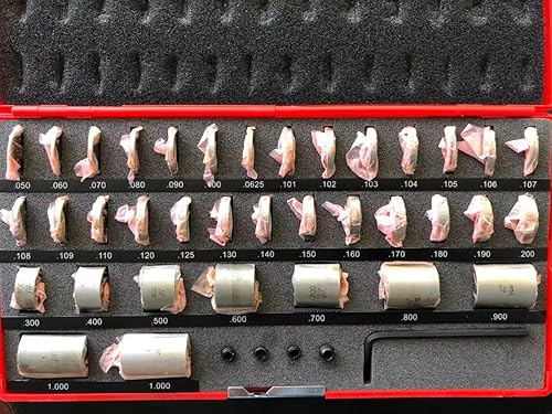 Prolinemax 36 PC Steel Round Gage Space Harden Block Blocks Gauge Set ID Thread M6 - Poueer