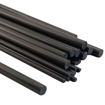 Multi-Diameter Epoxy Carbon Rods (11 Sizes) for Etching Machines & Equipment Maintenance(5mm 5pcs 500mm) - Poueer