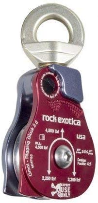 Material Handling Pulley 2.6' - Heavy Duty 4500 lbf WLL Rigging Block ASME B30 Compliant – Made in The USA - Poueer