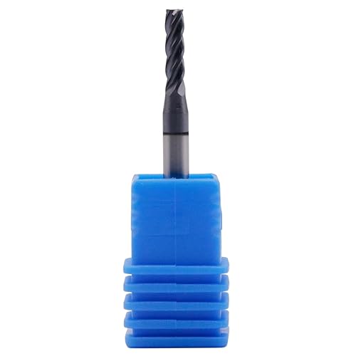 BestParts High Performance 5pcs 7/16' Solid Carbide Square End Mills, AlTiN Coated, 4 Flute, 30 Degree Helix, 7/16' Cutting Diameter, 7/16' Shank Diameter, 1' Length of Cut, 2-3/4' Overall Length - Poueer