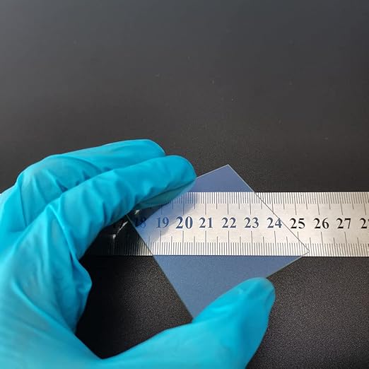 ITO (Indium tin Oxide)Coated Conductive Glass Slides 50×50mm Resistance 7 ohm/sq (8 Pcs) - Poueer