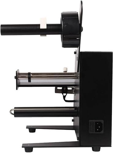 Automatic Label Dispenser, 110V Automatic Label Separator, Adjustable Speed Label Stripper, Electric Label Machine, Auto Counting 0-9999999, Label Width 4-140mm, 8.27”x7.87”x8.66”, Black - Poueer