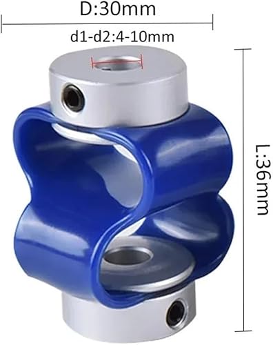 2PCS CB Encoder Special Coupling Flexible Coupling Glue Flexible 8-Shaped Encoder Coupling CB-30X36(CB-30X36-8x8) - Poueer