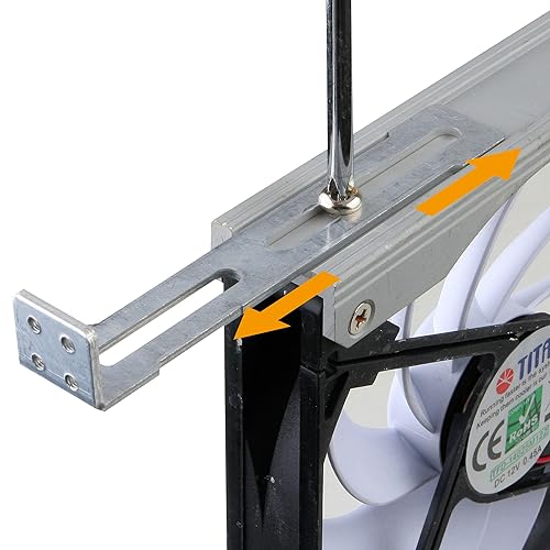 TITAN- 12V DC IP55 Waterproof Double Rack Mount Ventilation Cooling Fan with Timer and Speed Controller- TTC-SC20 (90mm) - Poueer