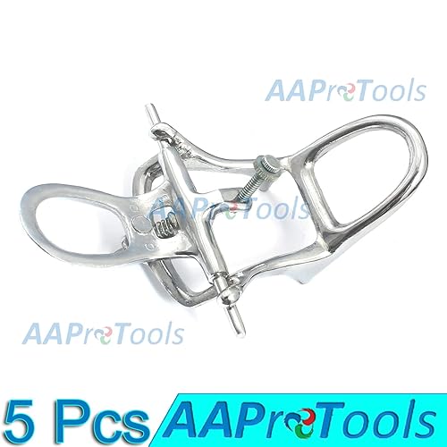 5PCS Dental LAB GALVANIZING Articulator Chrome Plated Full HIGH Arch Denture Adjustable A+ Quality - Poueer