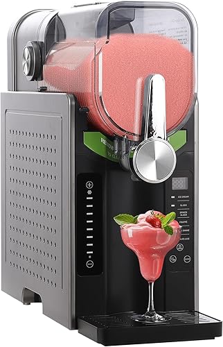 Slushie Machine 68oz, MERXENG All-in-One Slushy Maker for Home with LED Display & Auto-Clean, No Ice Needed & One-Touch Reservation, 6 Preset Programs for Frozen Margaritas, Ice Cream & Frappés - Poueer