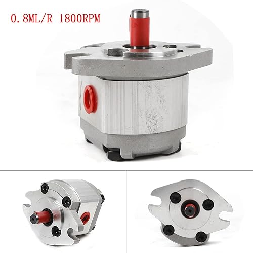 Hydraulic Gear Pump, 0.8ML/R High Pressure Single Hydraulic Gear Pump, 4300rpm 21MPa Aluminum Hydraulic Oil Gear Pump, Hydraulic Fluid Gear Pump - Poueer